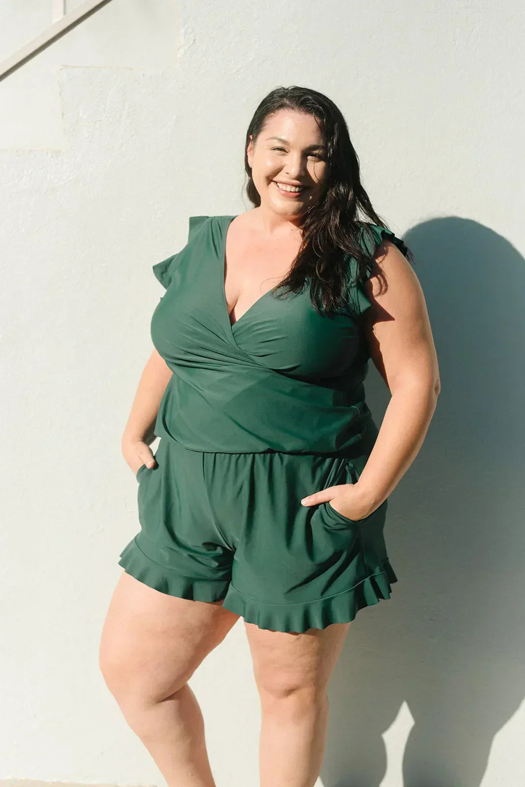 Swim Romper With Tummy Coverage