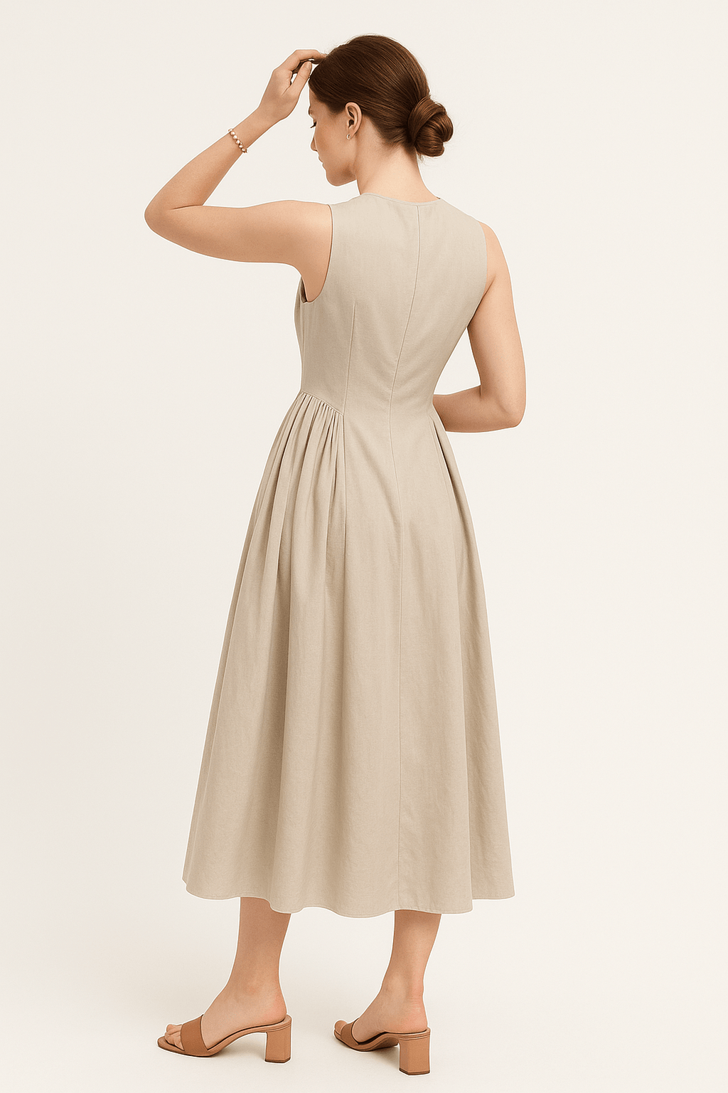 Cotton-Linen Maxi Dress