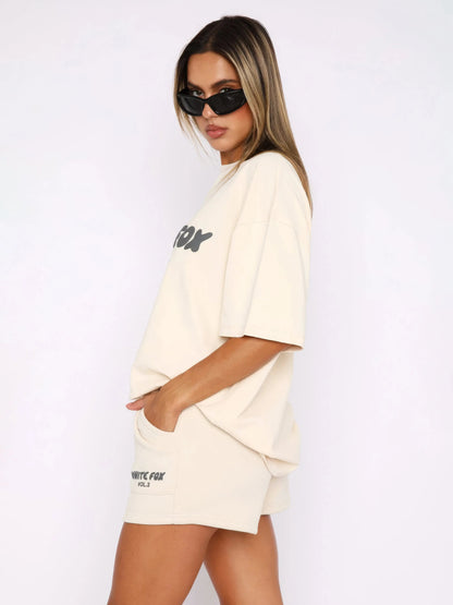 Relaxed-Fit Co-Ord Set with T-Shirt and Shorts