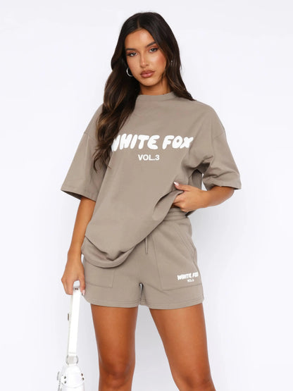 Relaxed-Fit Co-Ord Set with T-Shirt and Shorts