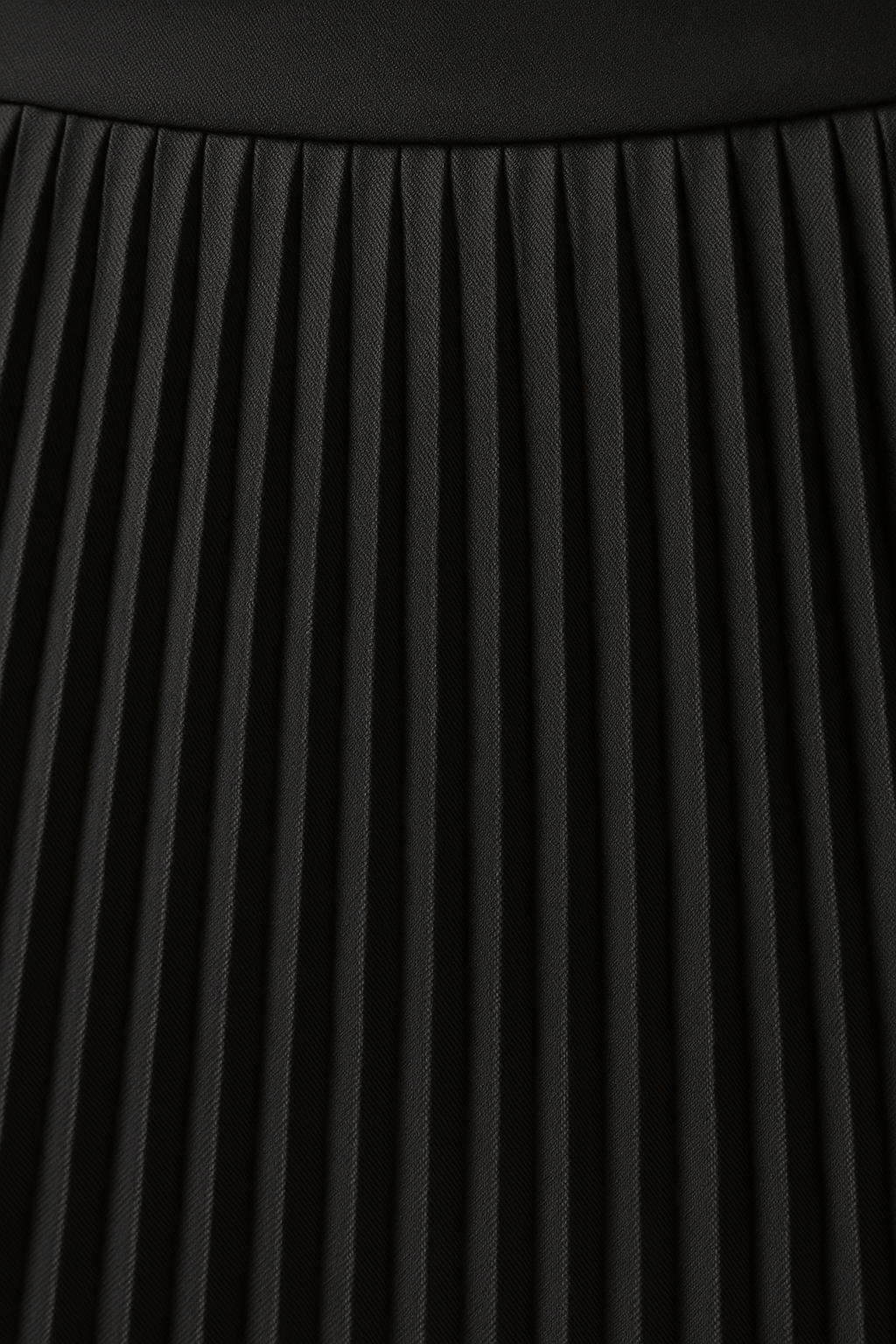 Satin Pleated Midi Skirt