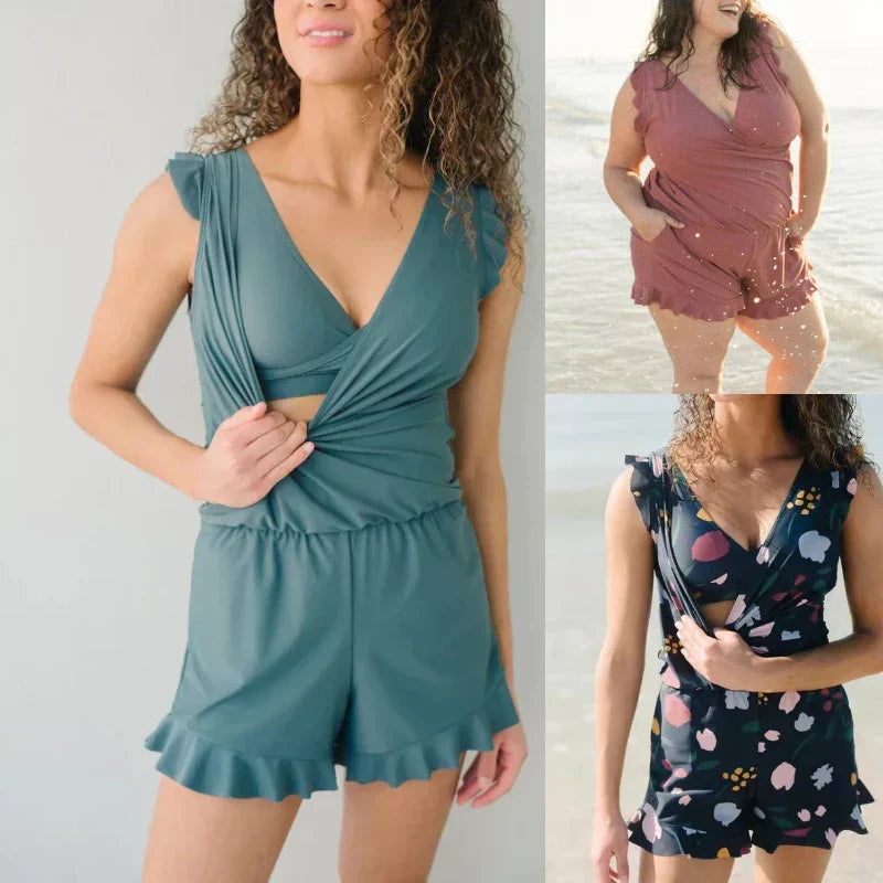 Swim Romper With Tummy Coverage