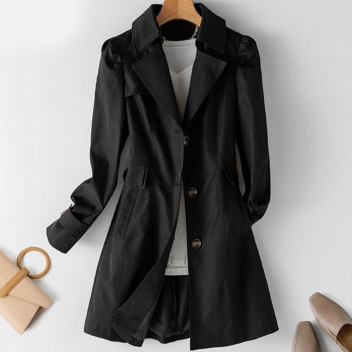 Women's Versatile Trench Coat With Timeless Style