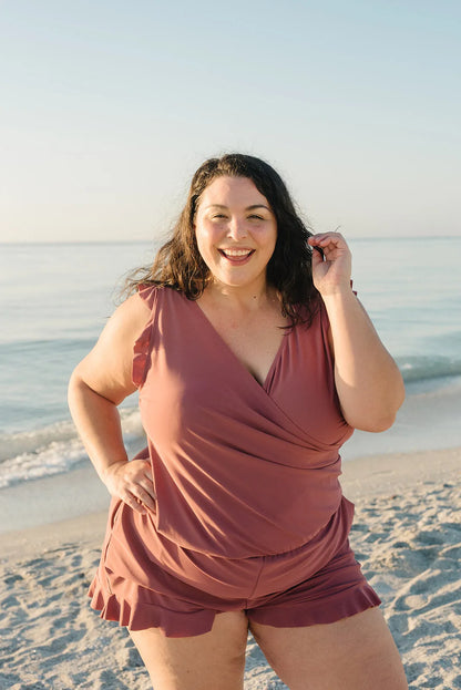 Swim Romper With Tummy Coverage